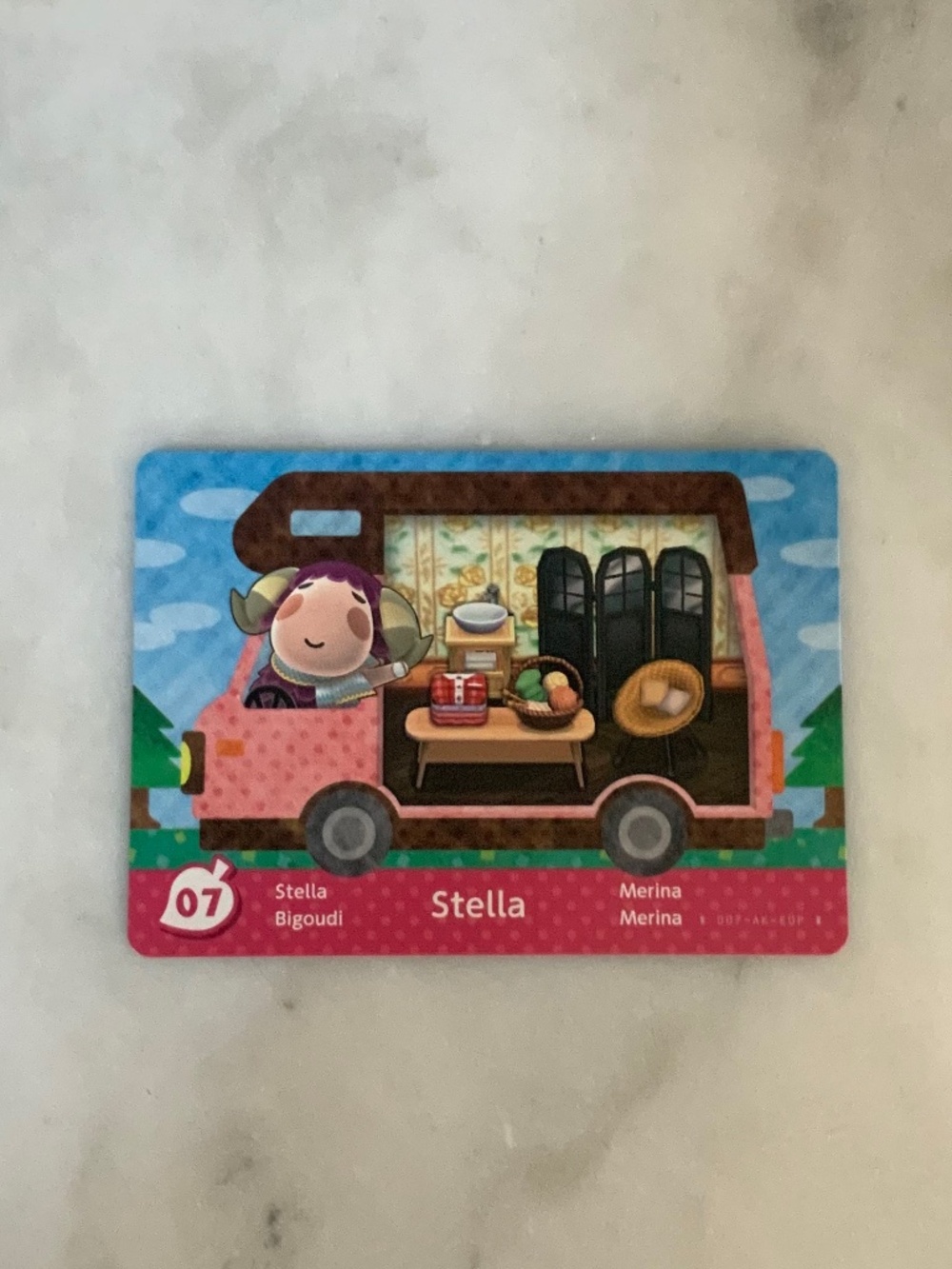 Stella 07 Animal Crossing Welcome Home Amiibo card RV series mint new unscanned